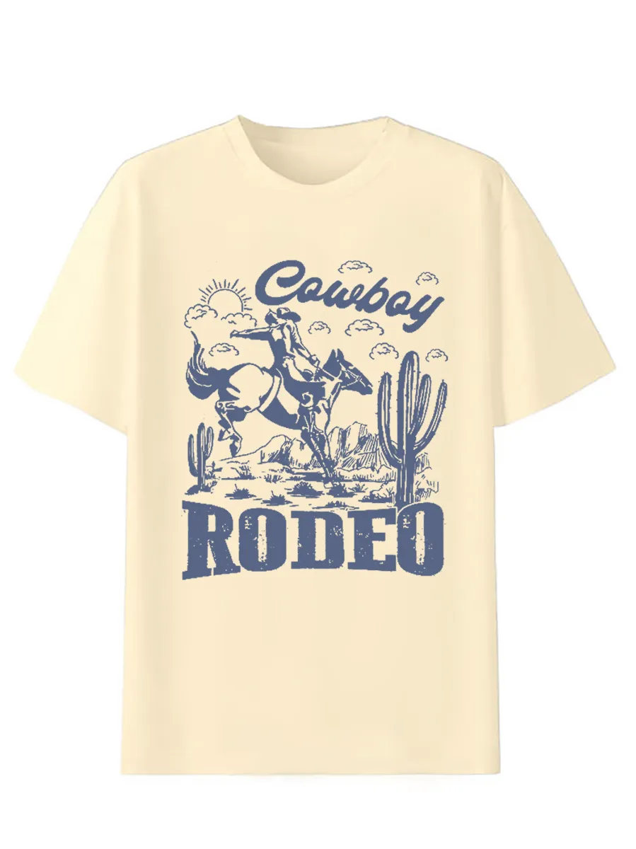 Rodeo 90s Pattern Denim T-shirt