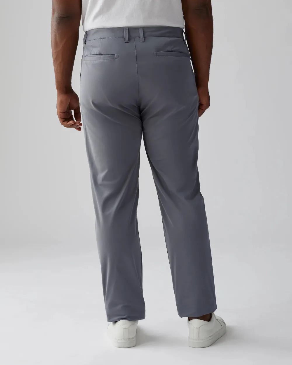 Men's Classic Fit Flat Front Hidden Expandable Waist Pants