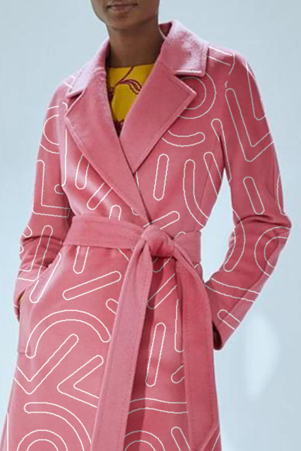 Pink Maxi Wool Coat