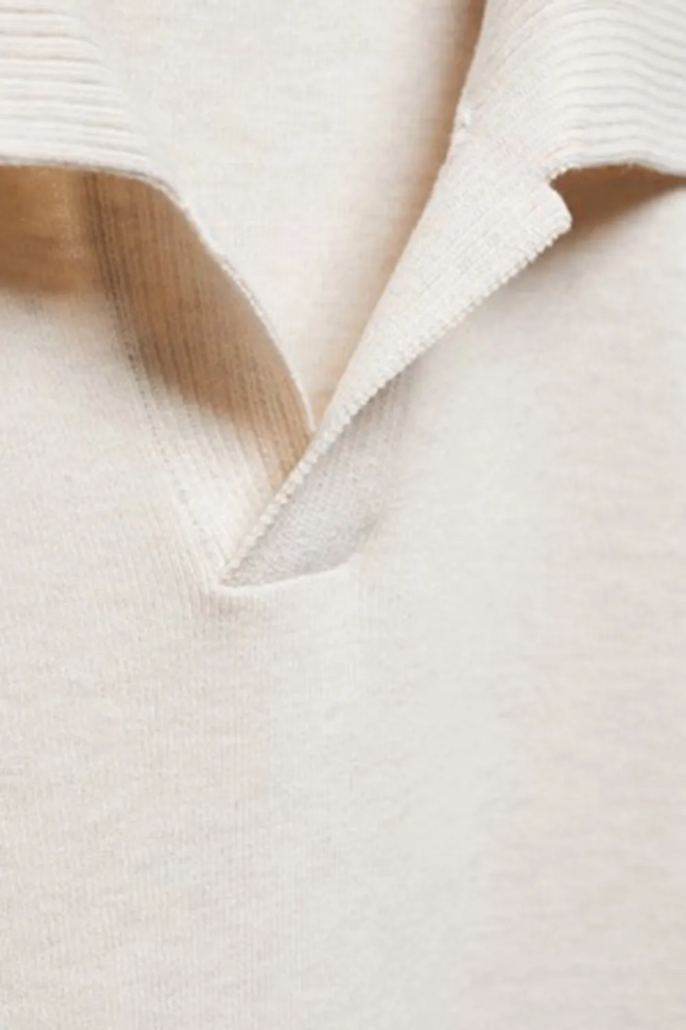 Fine-knit cotton polo shirt