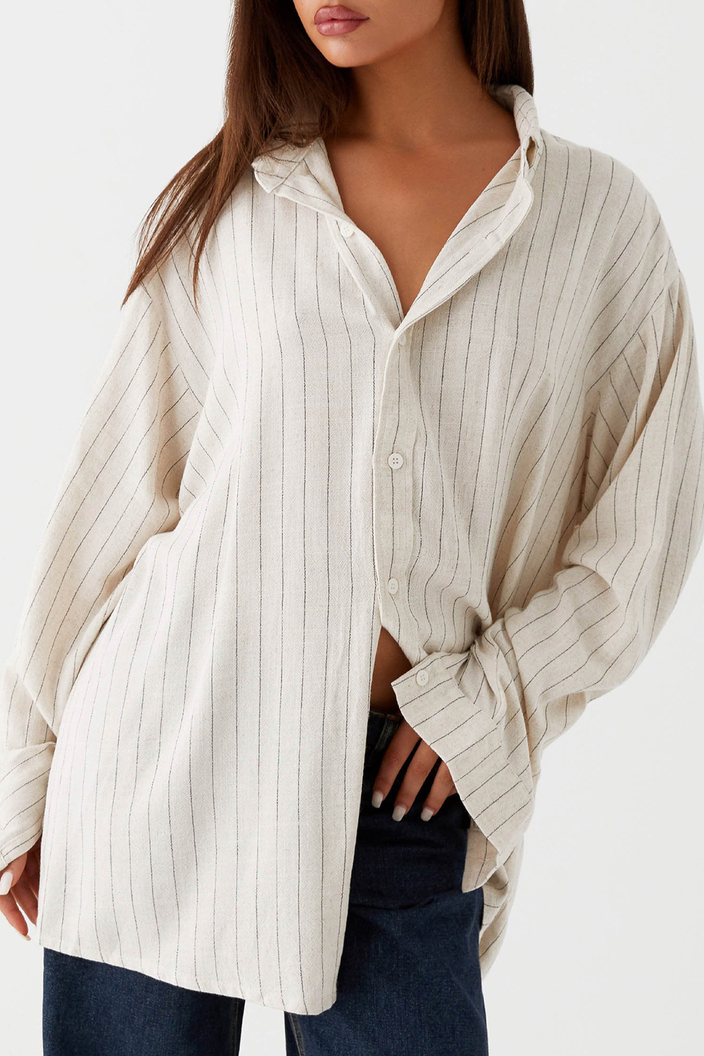 Extra large linen shirt