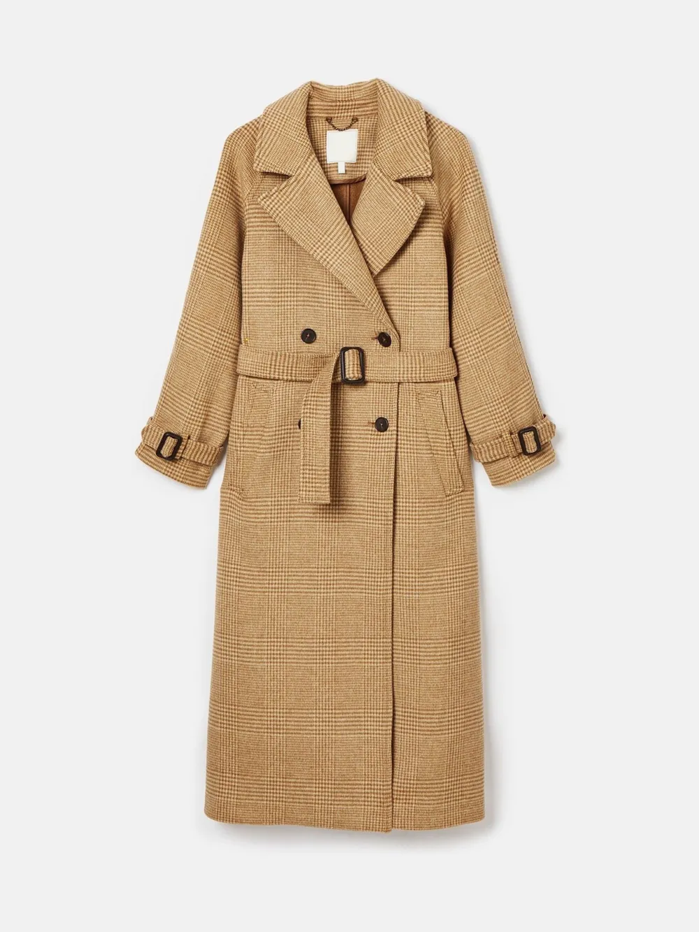 Amberley Tan Brown Longline Wool Blend Coat