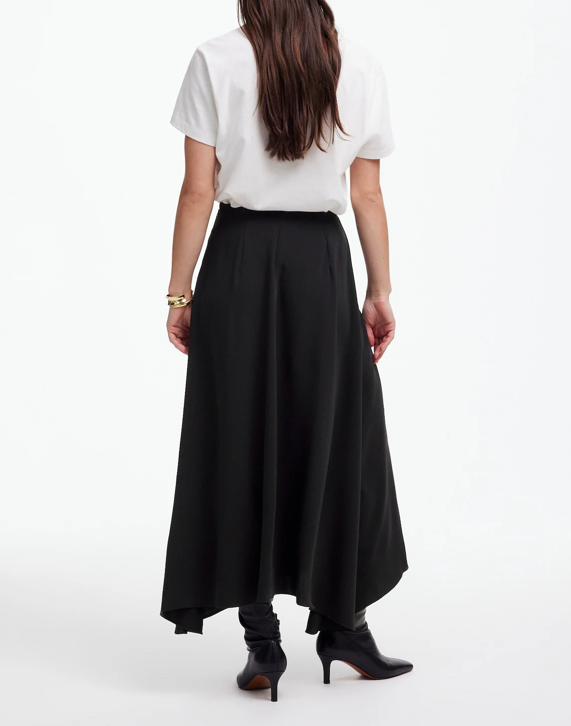 Asymmetric Midi Skirt