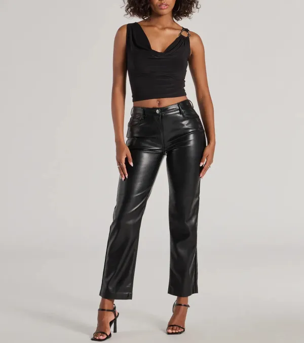 Ready For Glam Faux Leather Pants