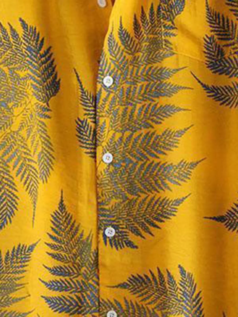 Tropical Plants Print Shirts & Swim Shorts