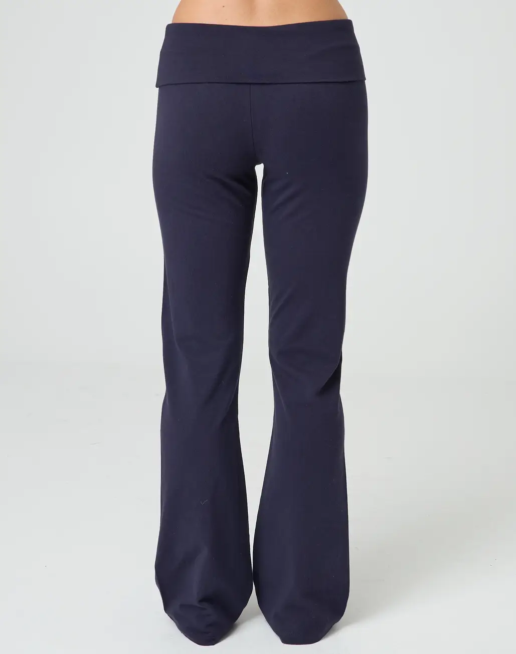 Cotton Foldover Flare Pant