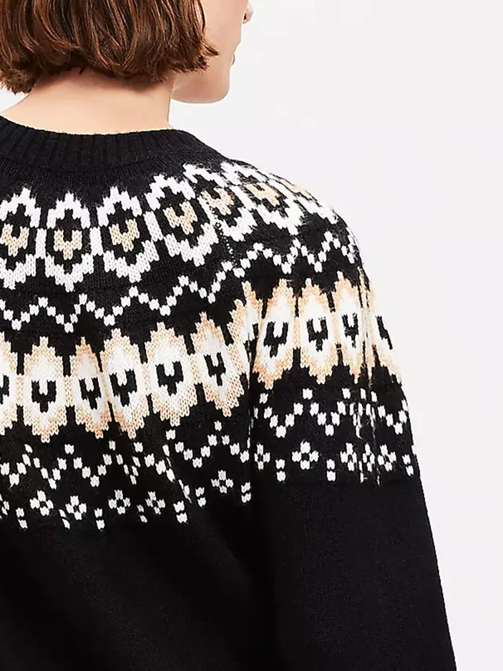 Fair Isle Relaxed Midi Sweater Dress