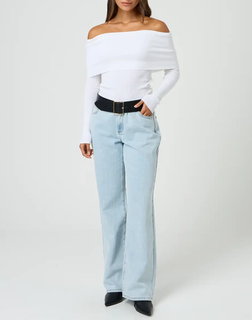 Low Rise Straight Leg Jean