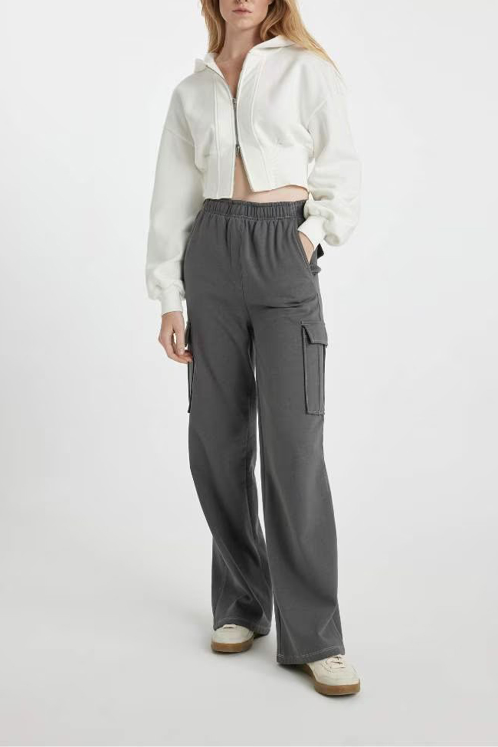 Cargo Jogger Thick Fabric Trousers