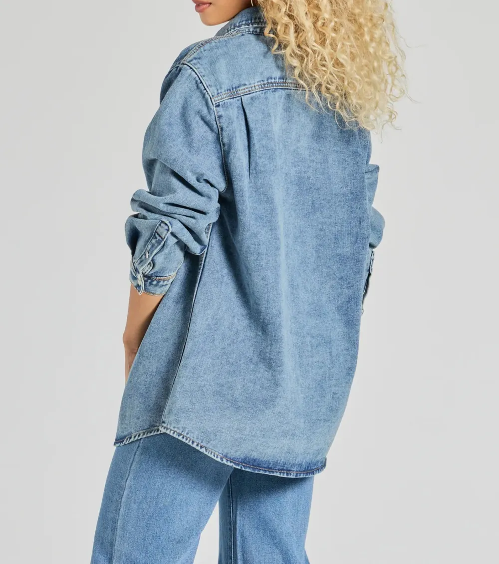 Casual Fave Button-Down Denim Shacket