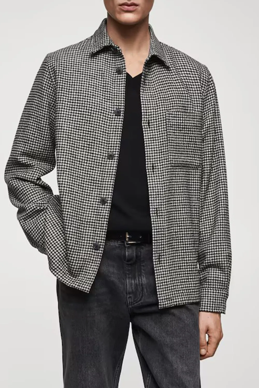 Houndstooth overshirt