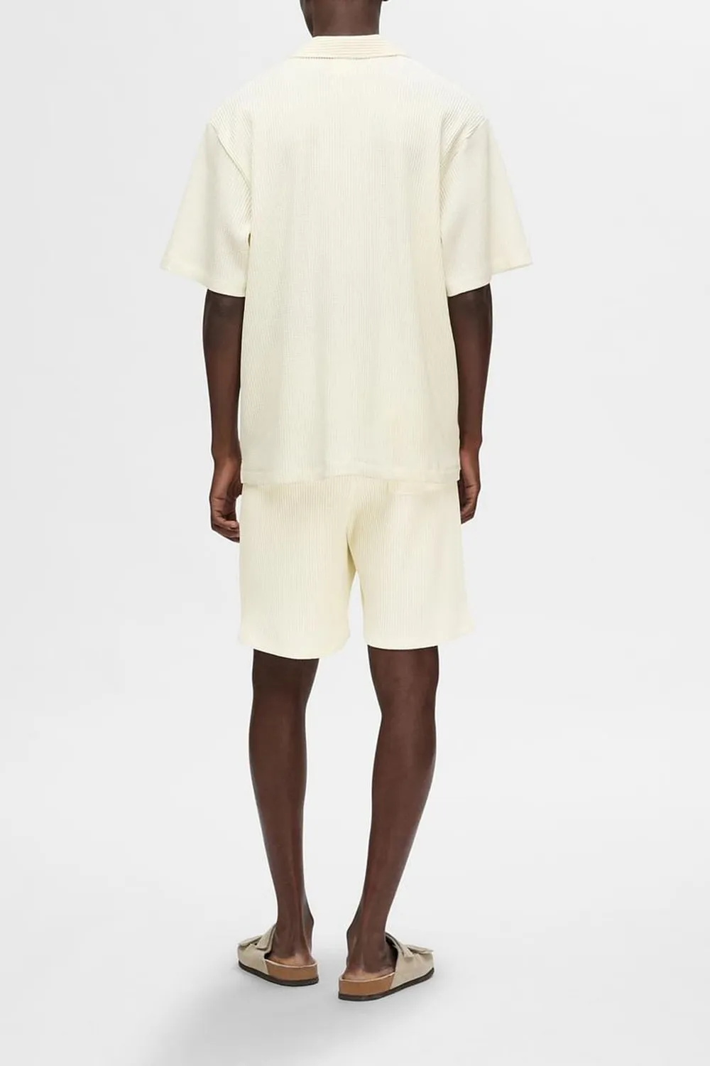 Off-White Cuban Collar Co-ord Set Shirt