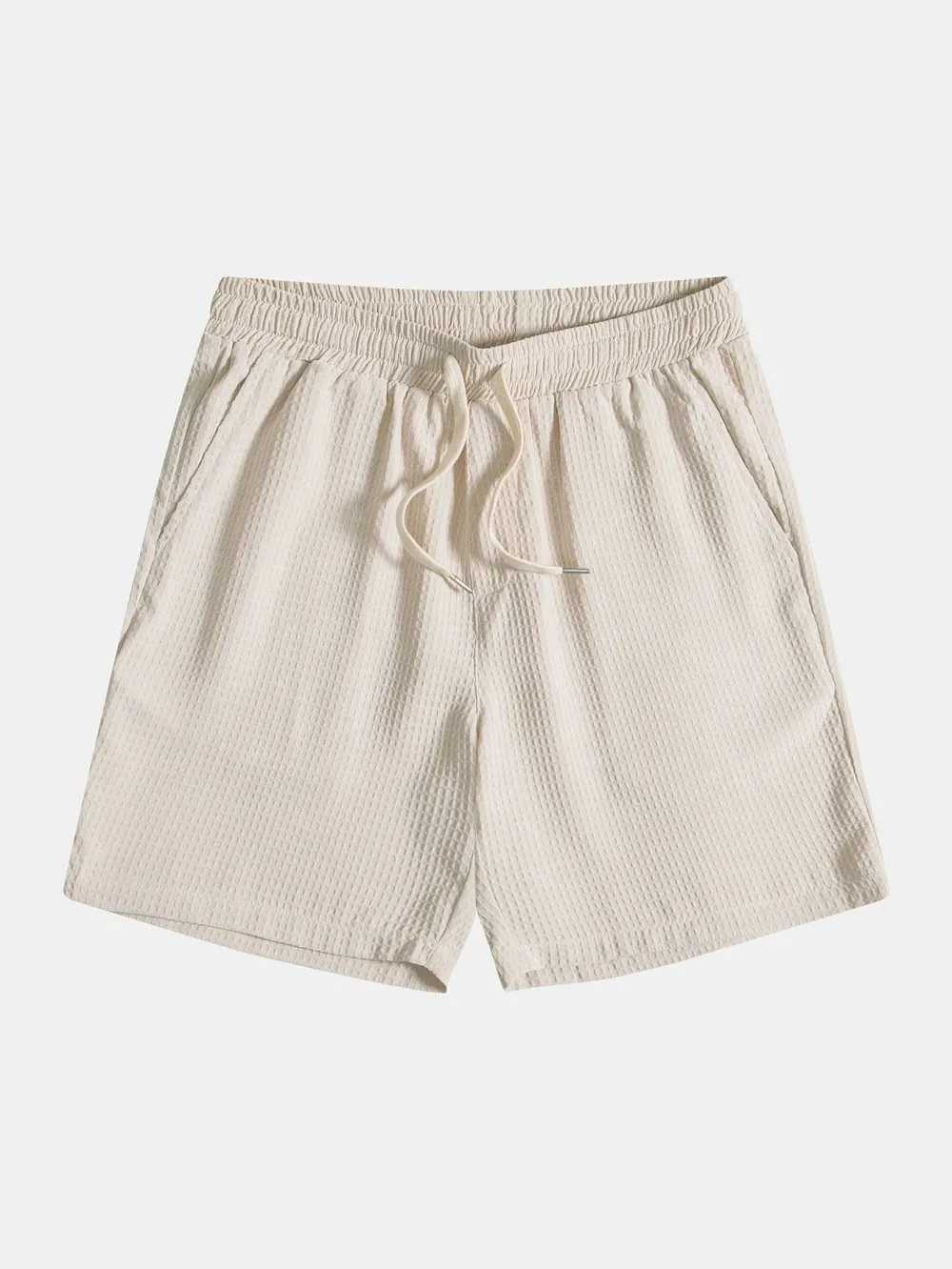 Waffle Drawstring Shorts