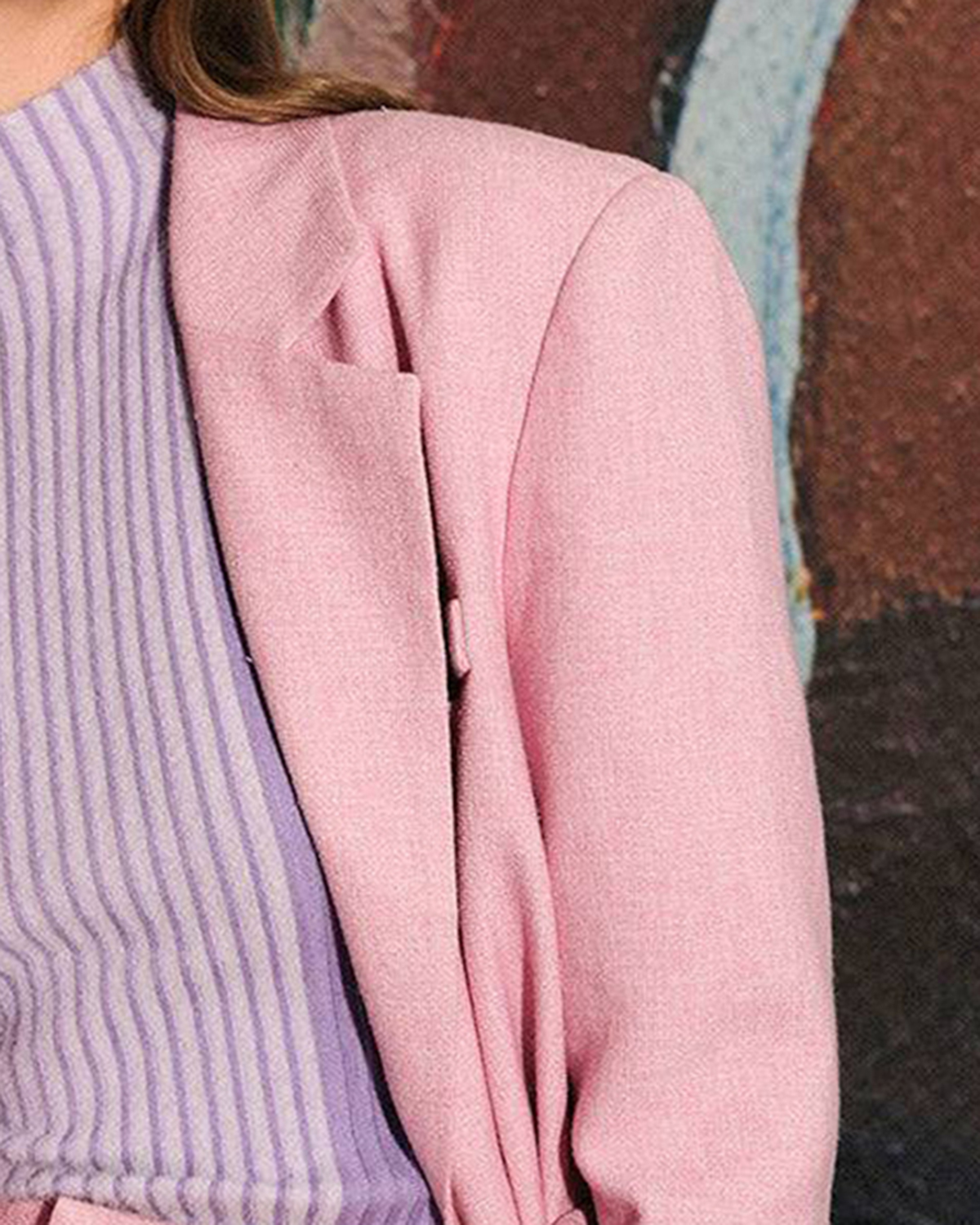 The Solid Color Pocket Blazer