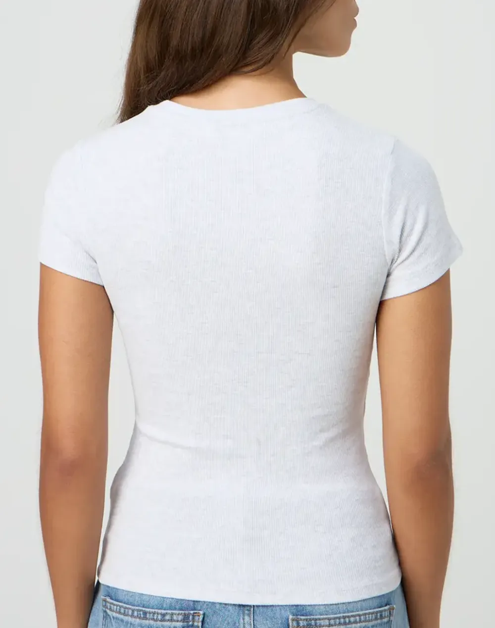 Ribbed Longline Tee