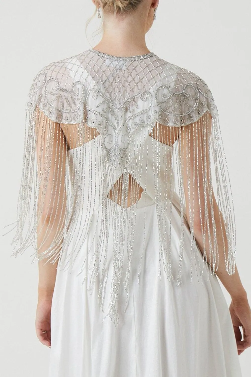 Baroque Embellished Bridal Cape