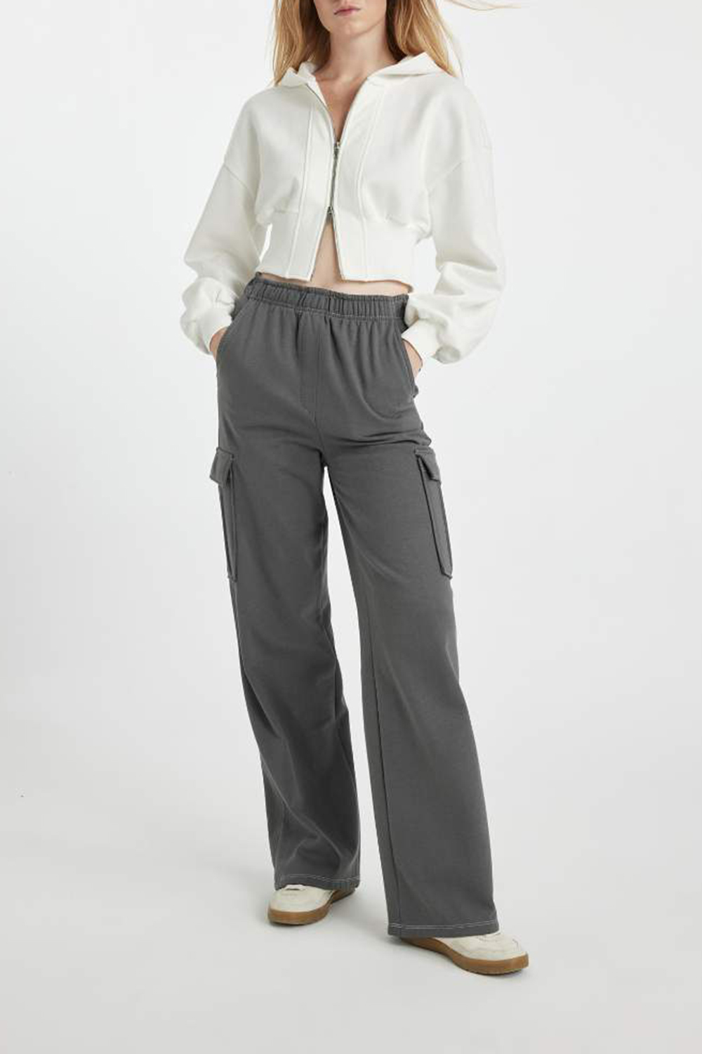 Cargo Jogger Thick Fabric Trousers