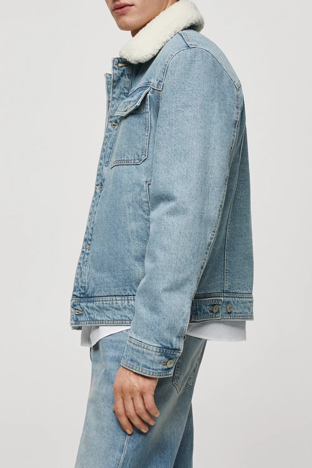 Denim Style Cotton Fabric Jacket