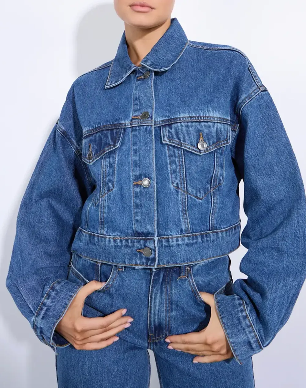 Cropped Denim Jacket