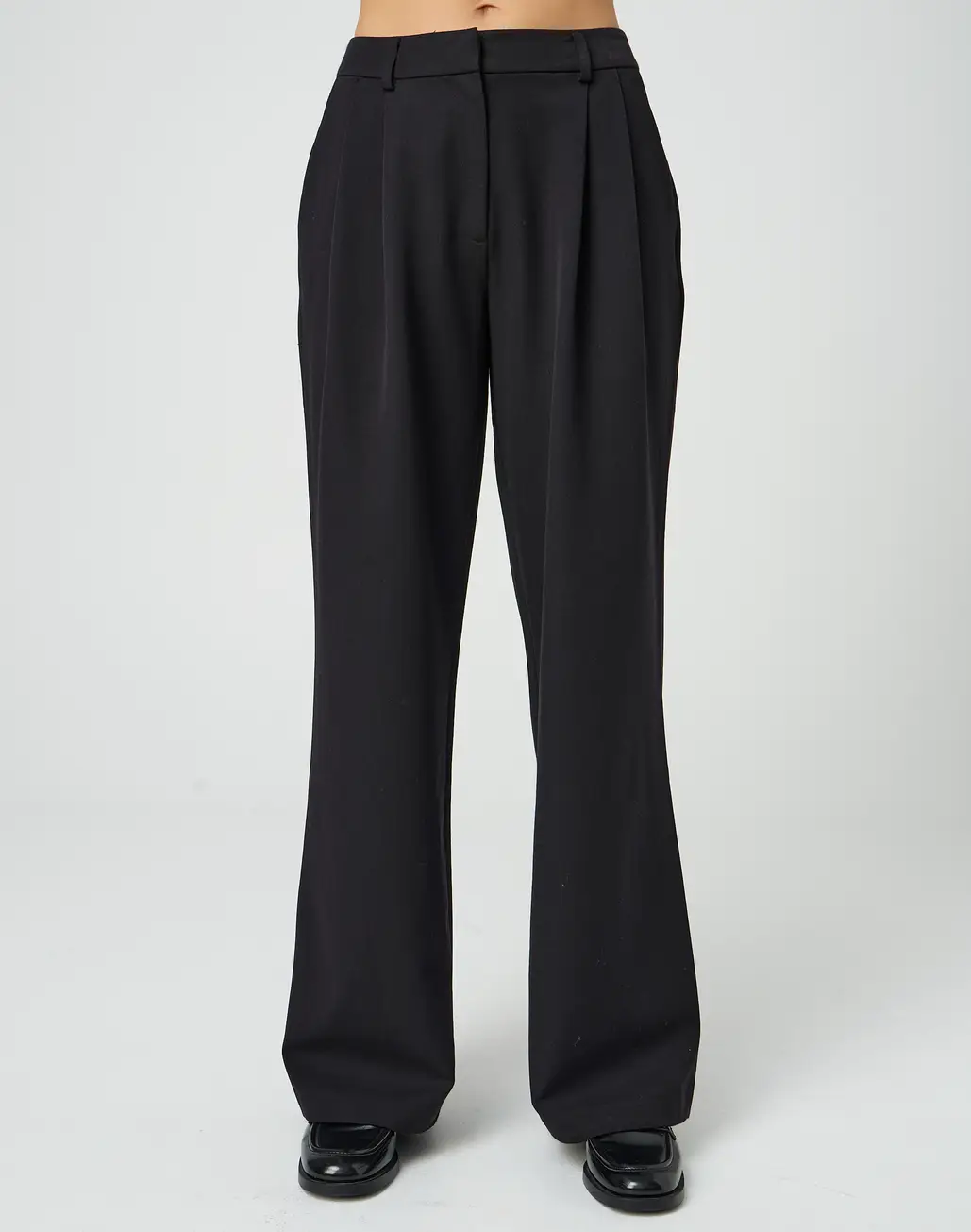 High Rise Wide Leg Tailored Pant