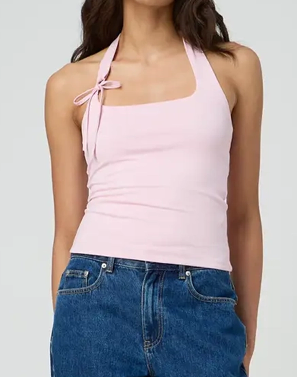 Tie Up Halter Neck Tank