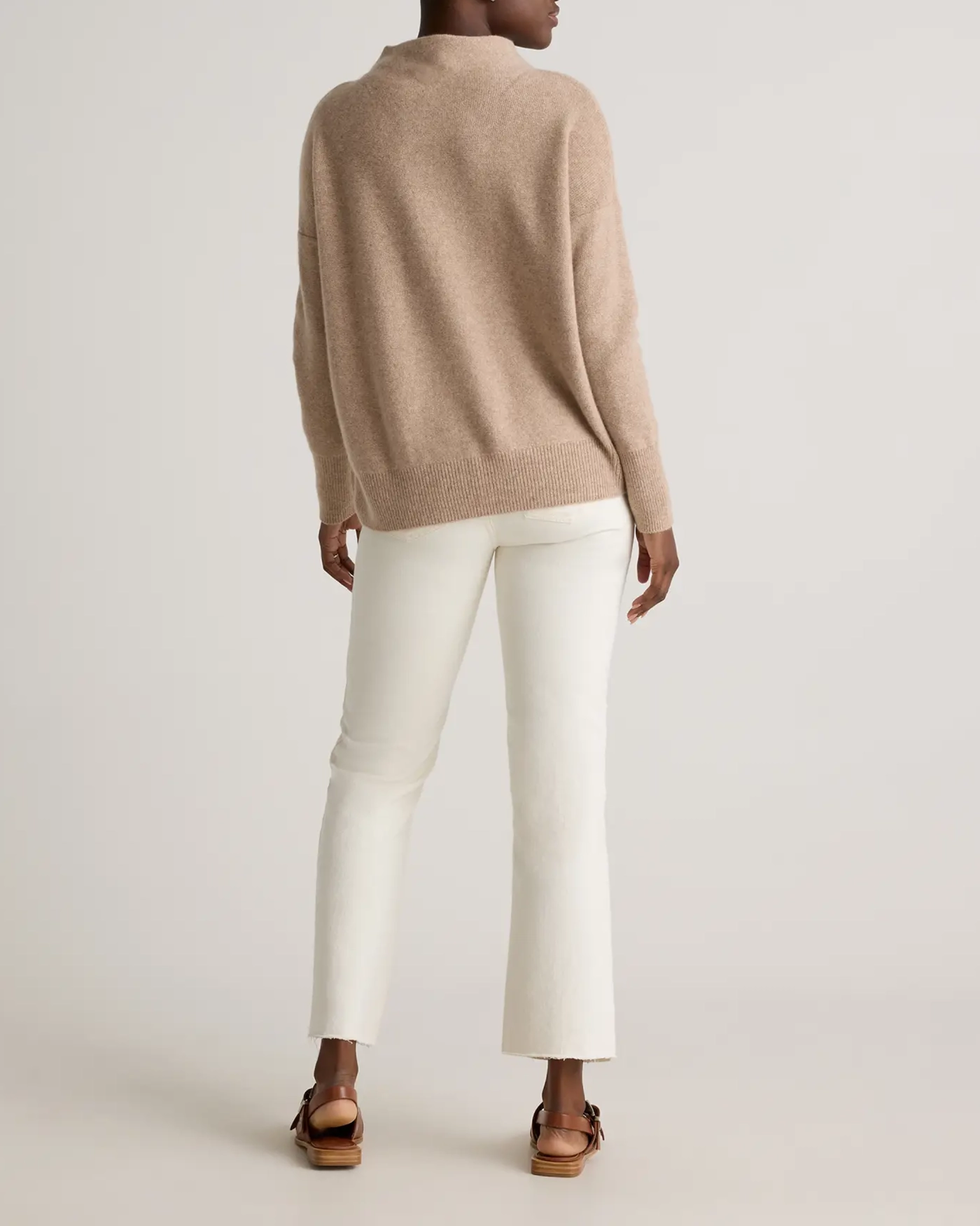 Funnel Neck Mongolian Cashmere Sweater