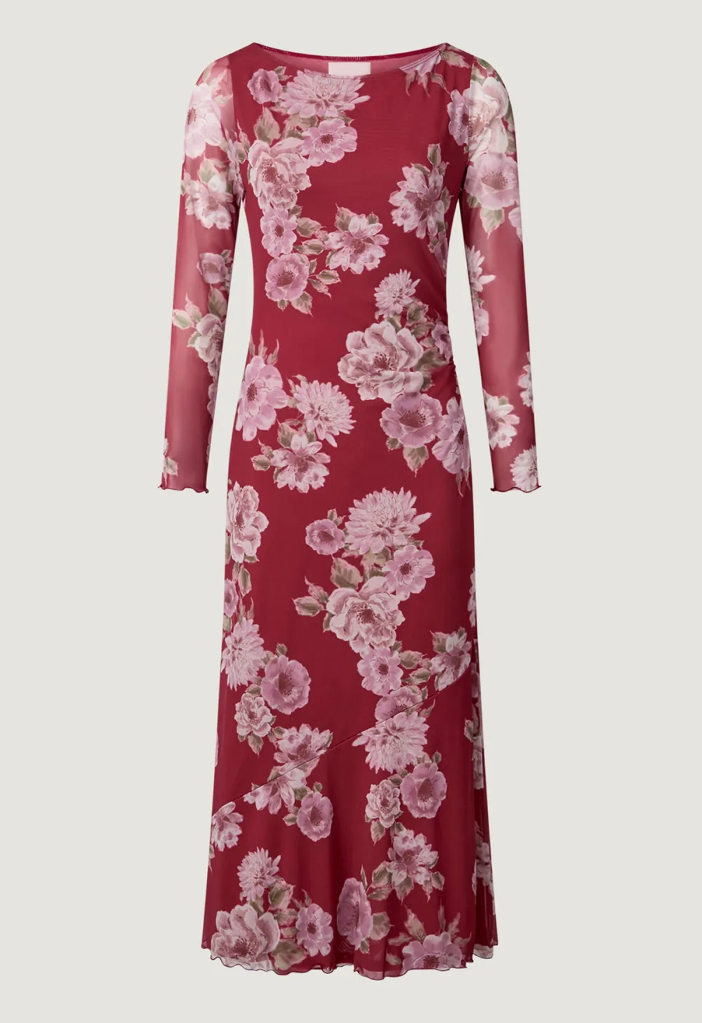 Floral Print Slim-Fit Maxi Dress