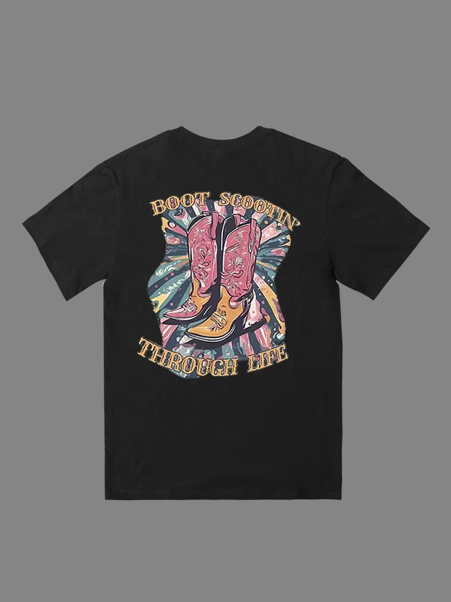 Boot Scootin Through Life T-shirt