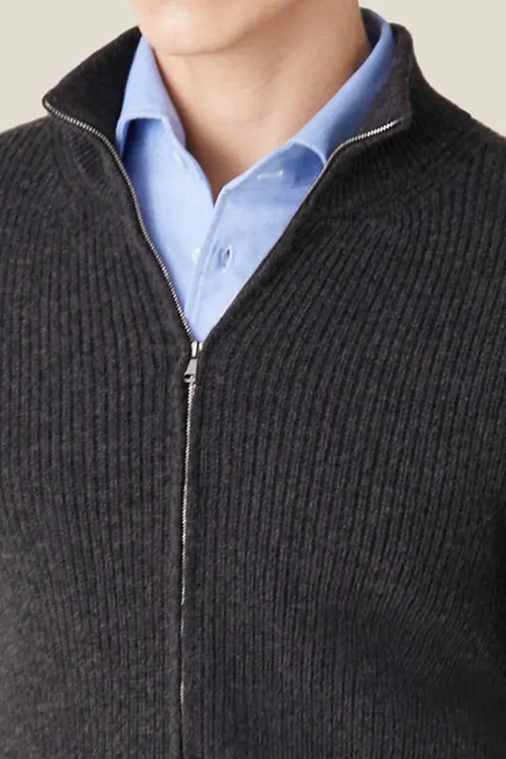 Premium Lanfranchi Zipper Cardigan