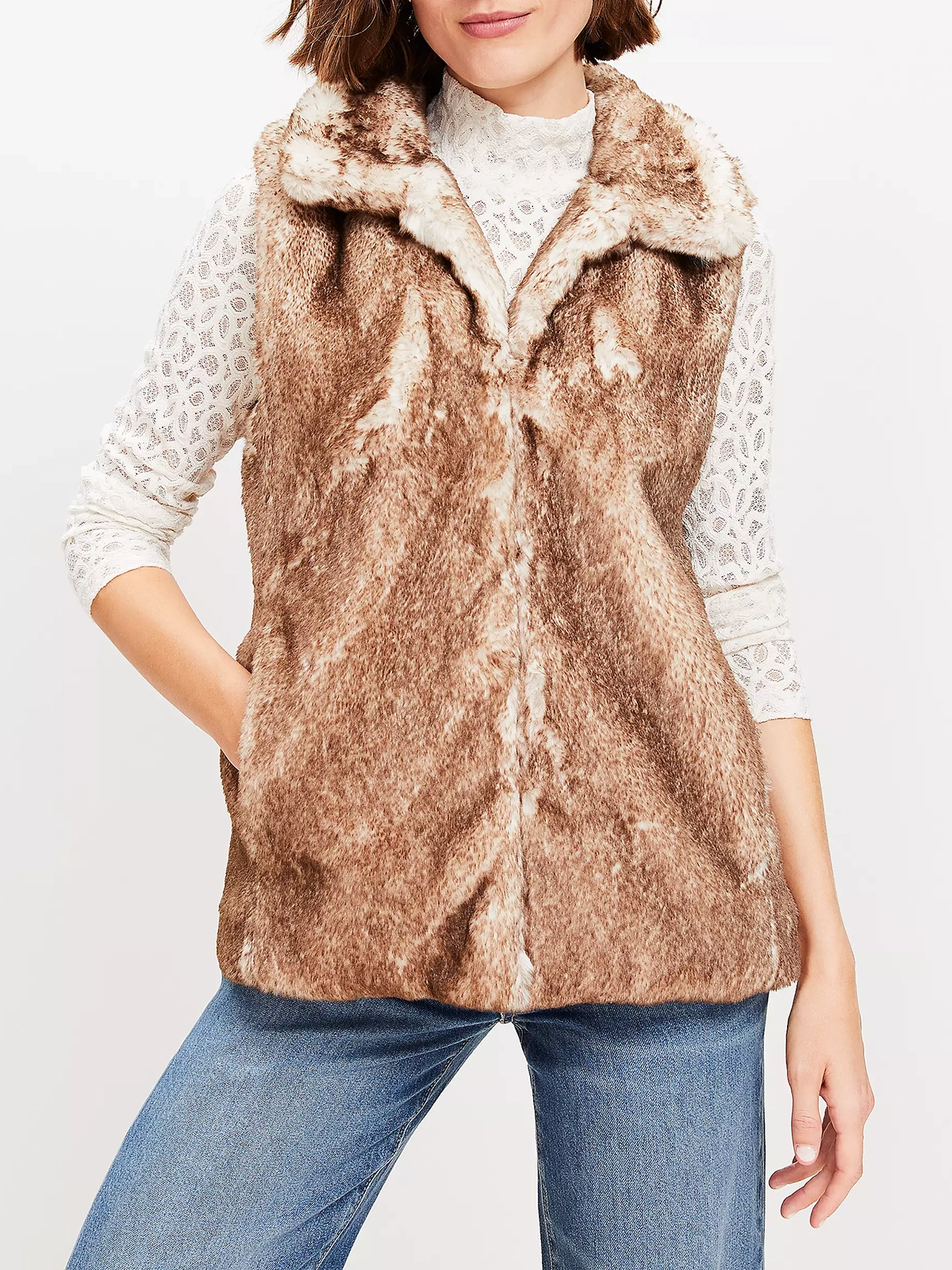 Modern Faux Fur Vest