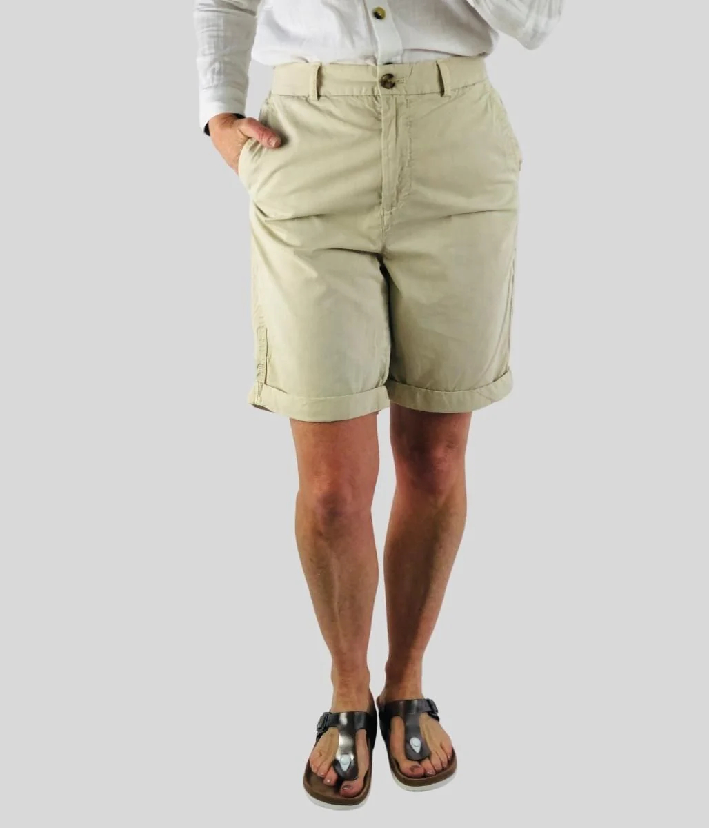 Stone Pure Cotton Chino Shorts