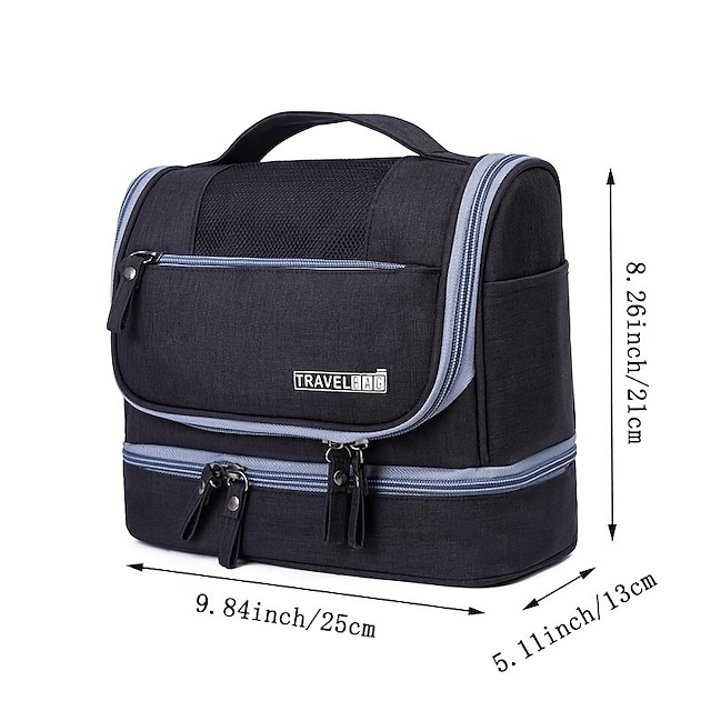 Makeup Bag Women Bags Men Large Waterproof Nylon Travel Cosmetic Bag Organizer Case Necessary Dry And Wet Separation Bag Wash