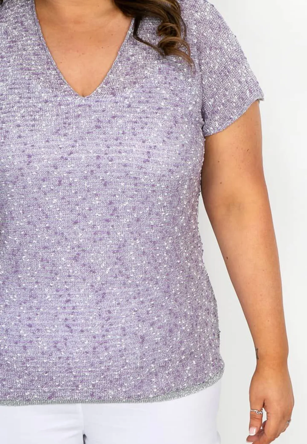 Lilac Lurex Knit