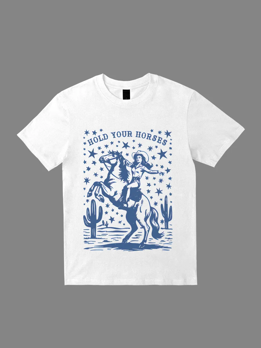 Cowboy Girl Riding Western Country T-shirt