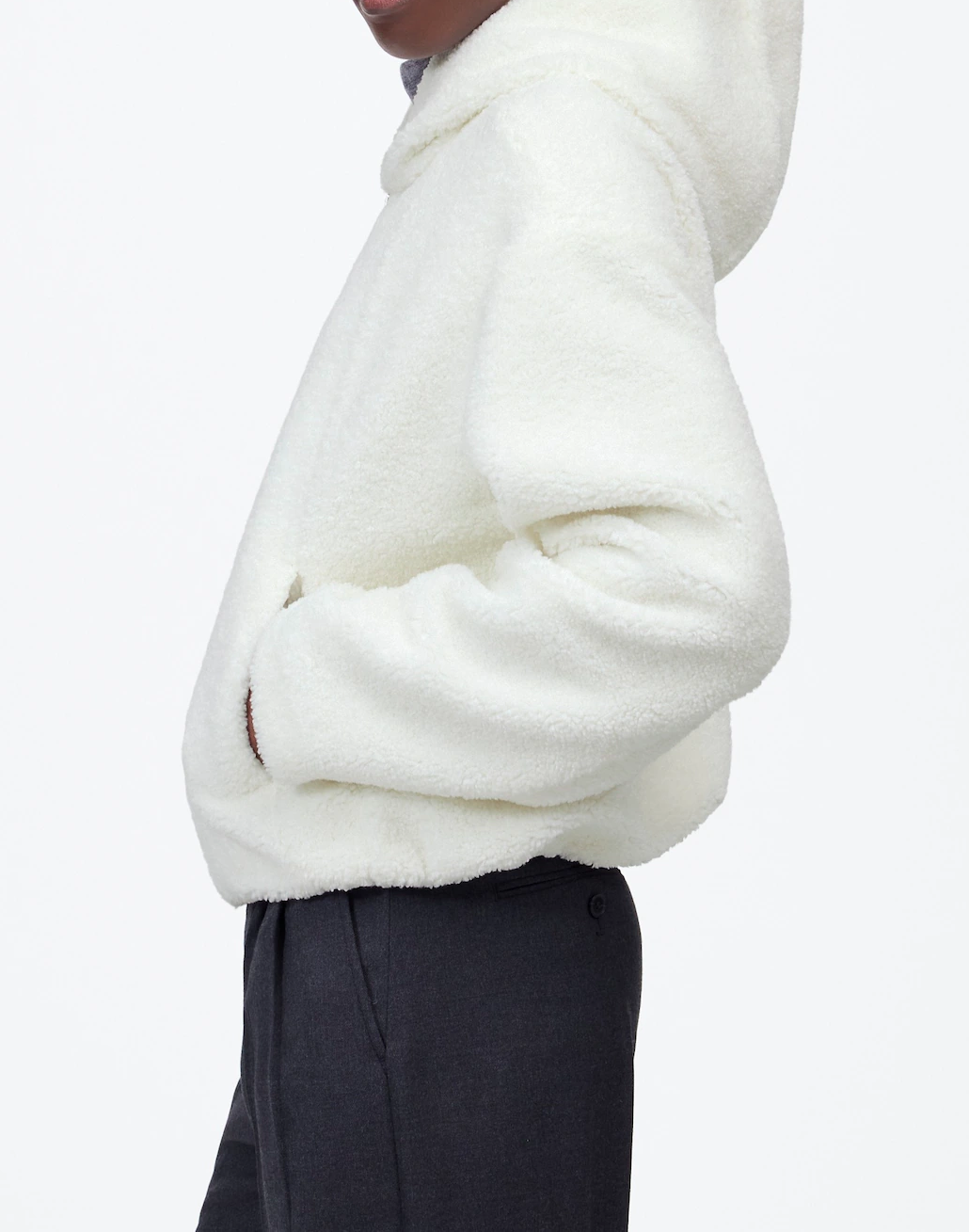 Sherpa Zip-Front Bomber Jacket