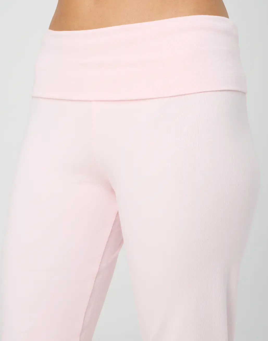 Cotton Foldover Flare Pant