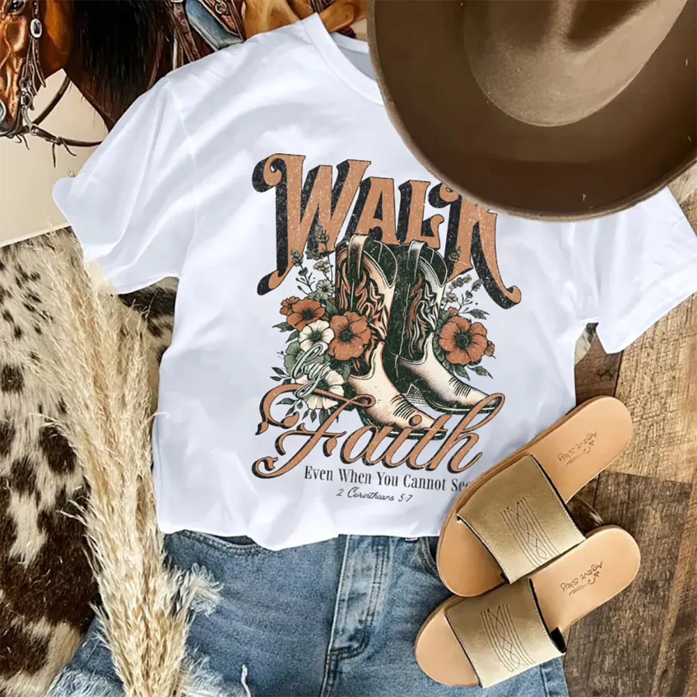 Wander The Desert Heather Peach Graphic T-shirt