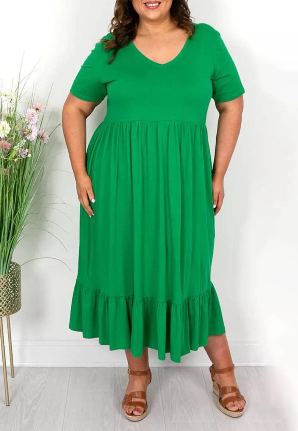 Green Cotton Dress