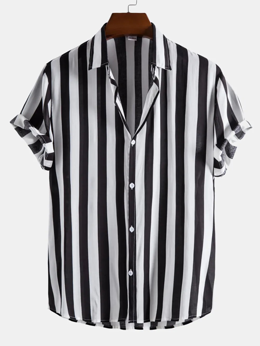 Wide Stripes Cotton Shirts