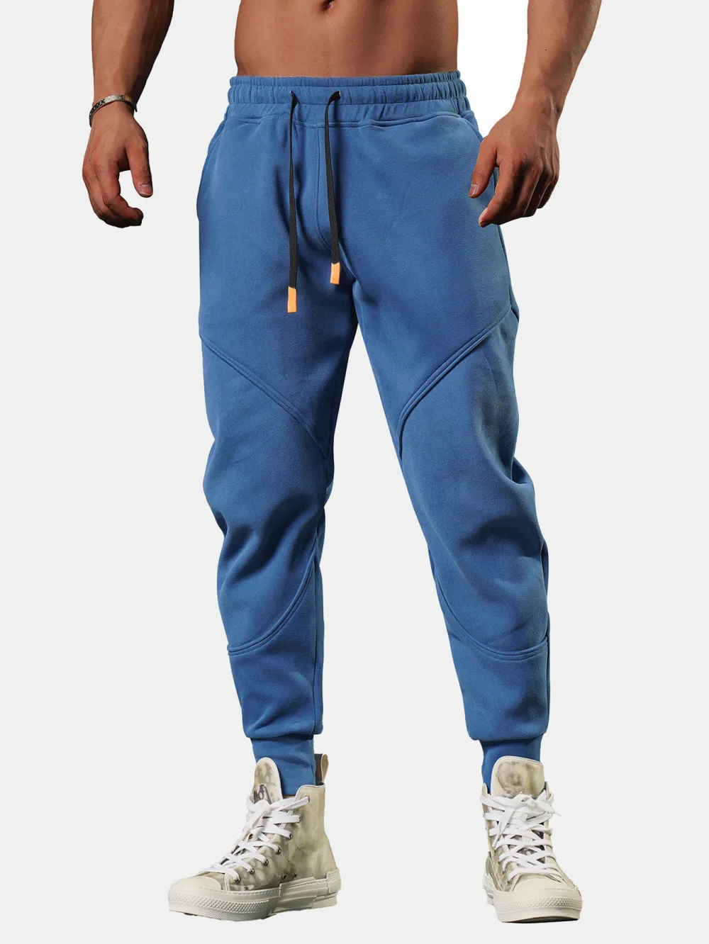 Man Split Cropped Joggers