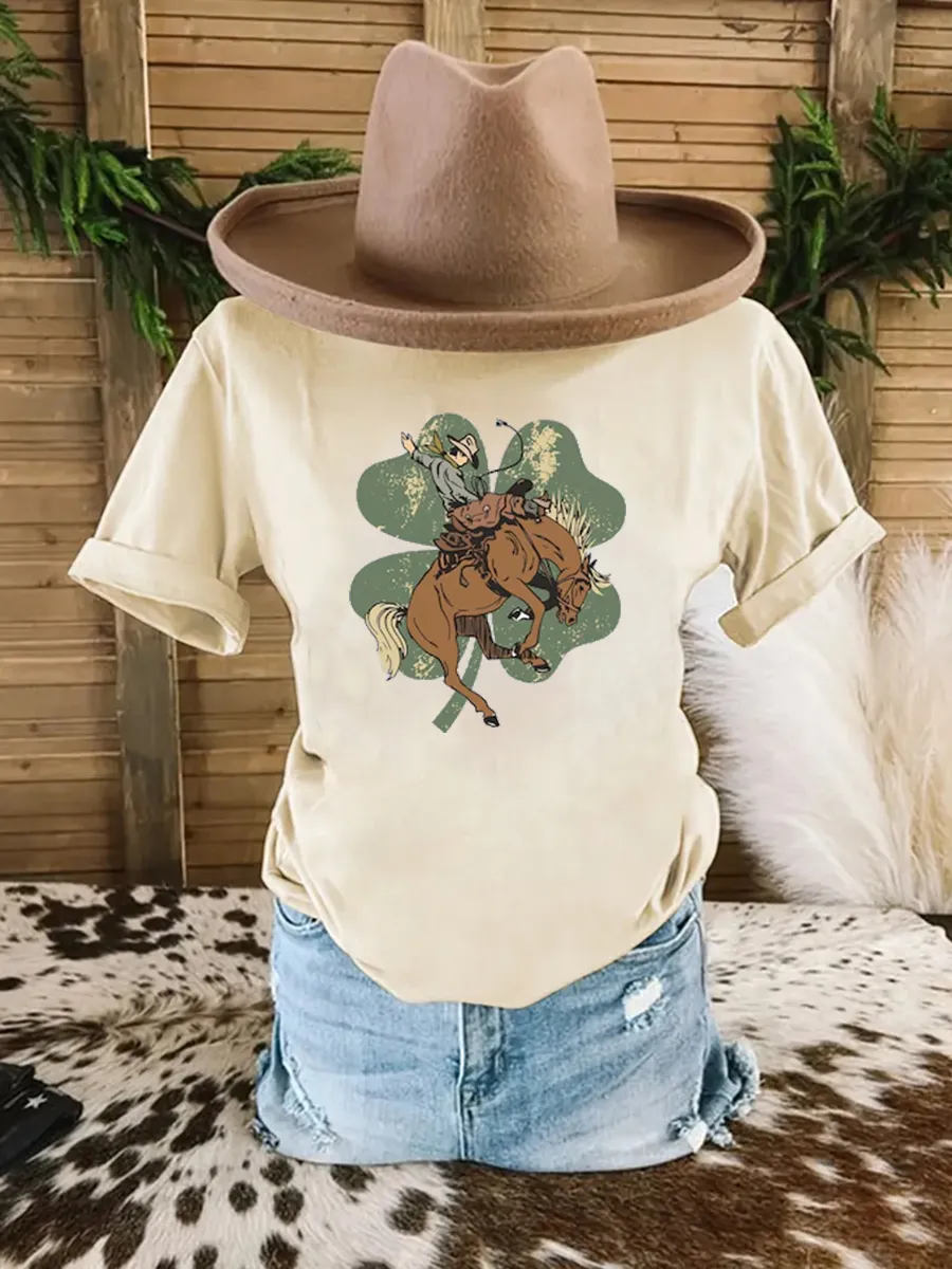 Buckin Luck T-shirt