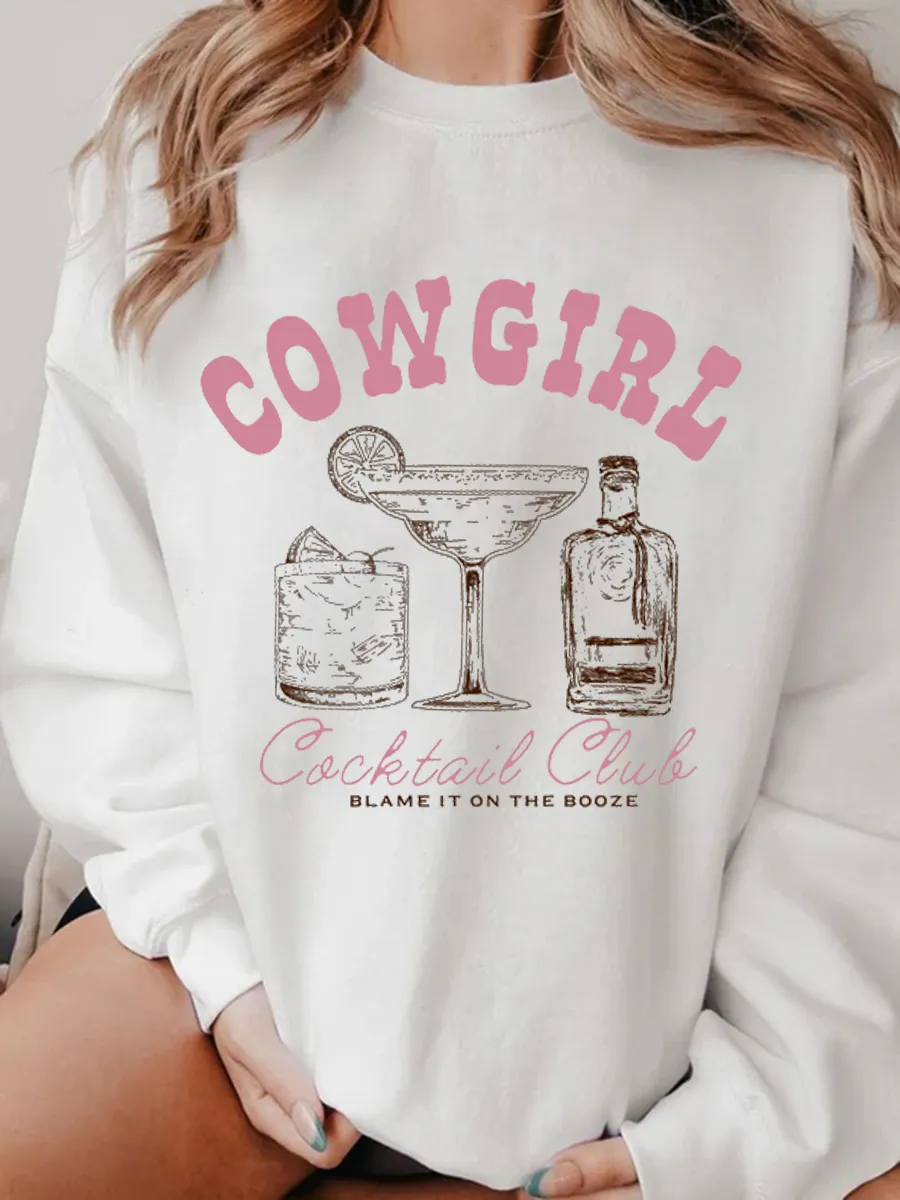 Cowgirls Babe Club Premium Graphic Sweatshirt