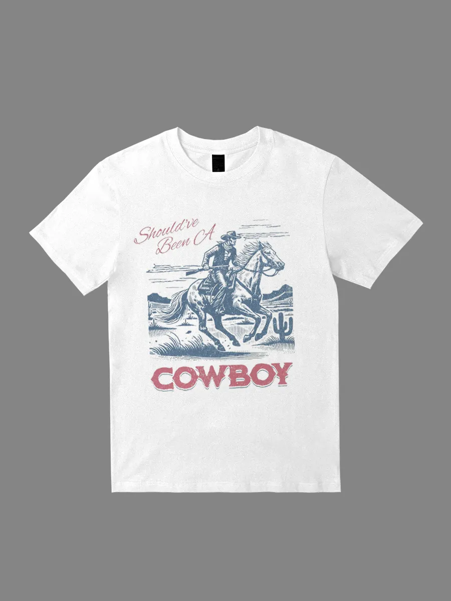 Youth should be a casual short sleeved T-shirt for cowboy knights