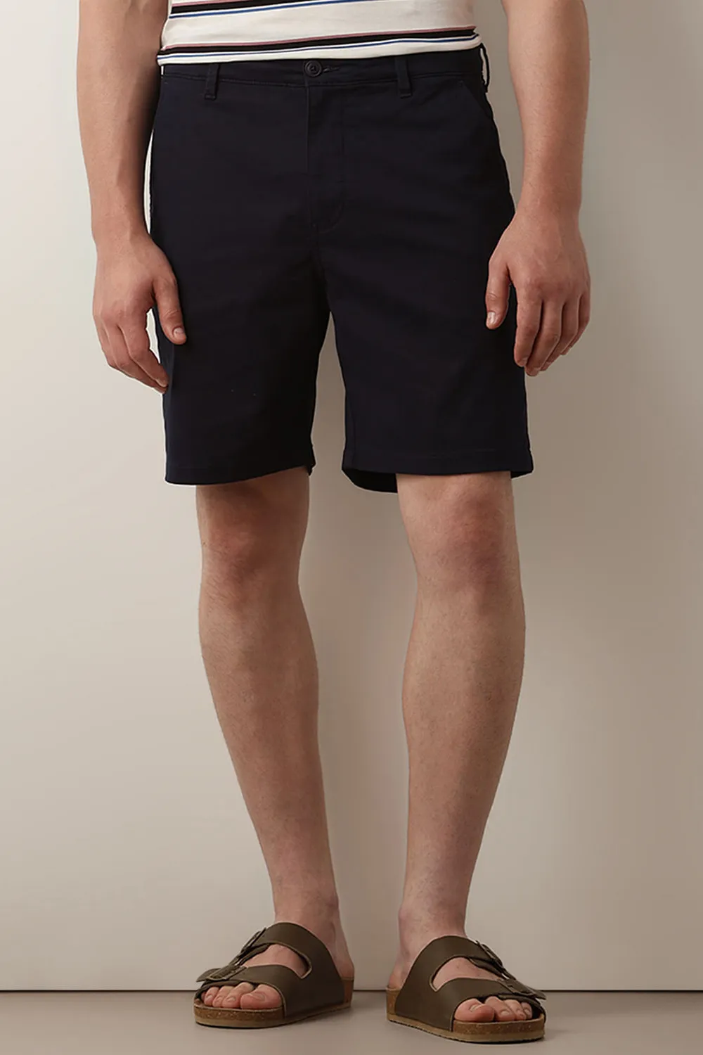 Olive Mid Rise Chino Shorts