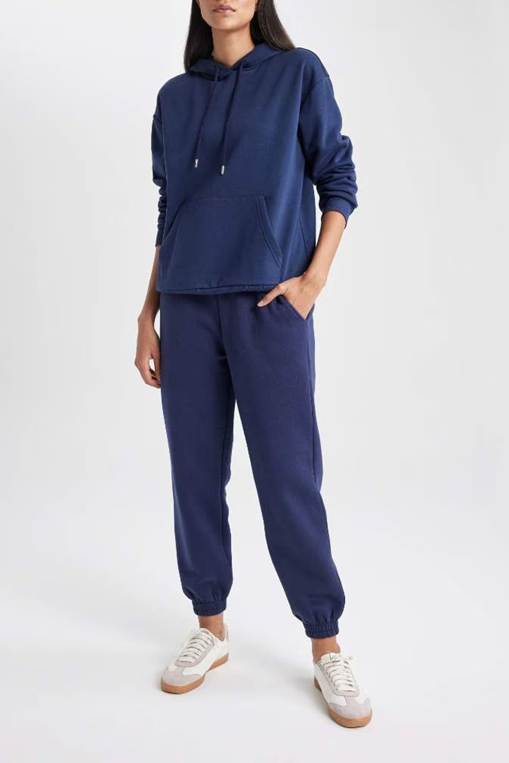 jogger With Pockets Thick Sweatshirt Fabric Trousers