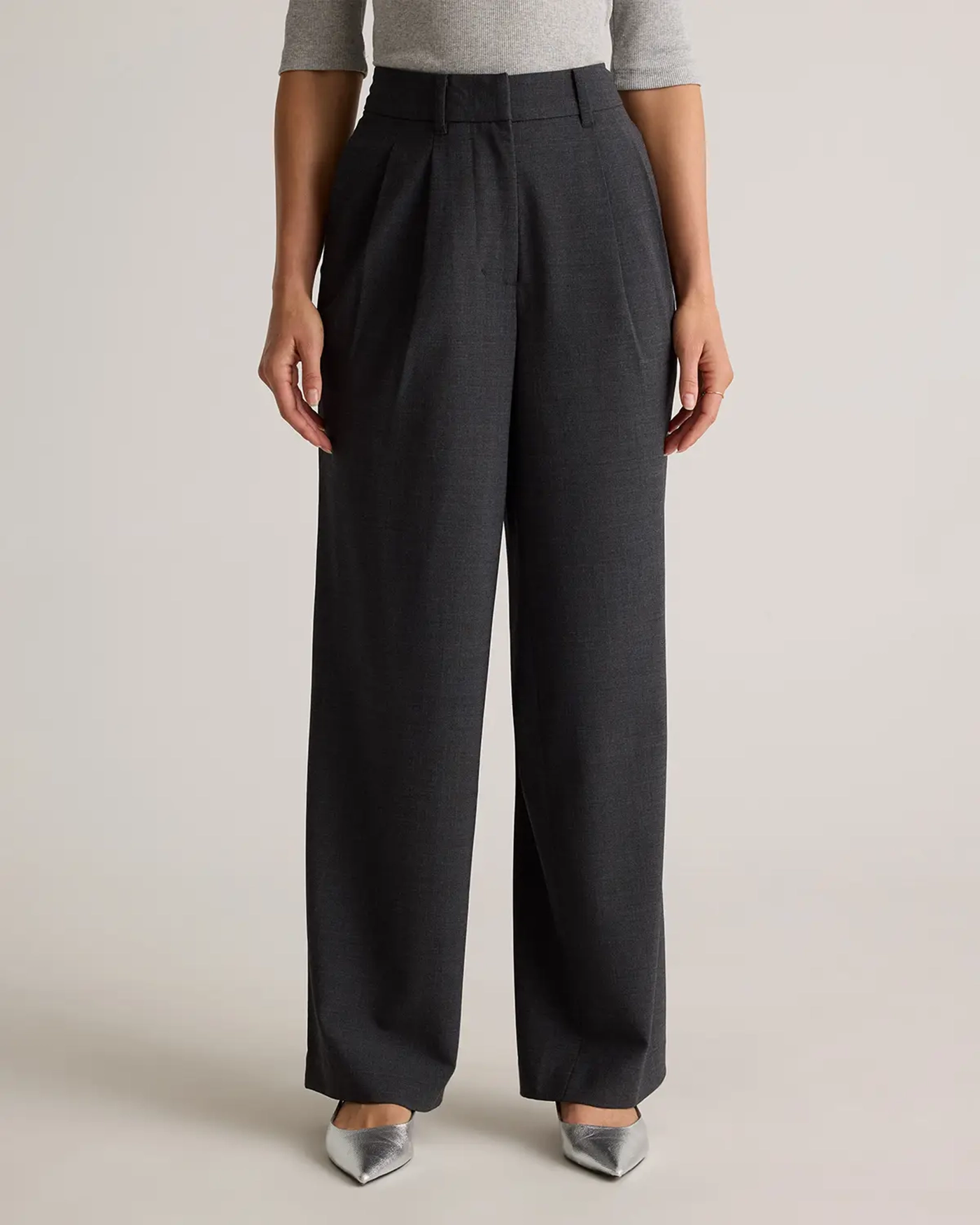 Italian Wool Pleated Trouser