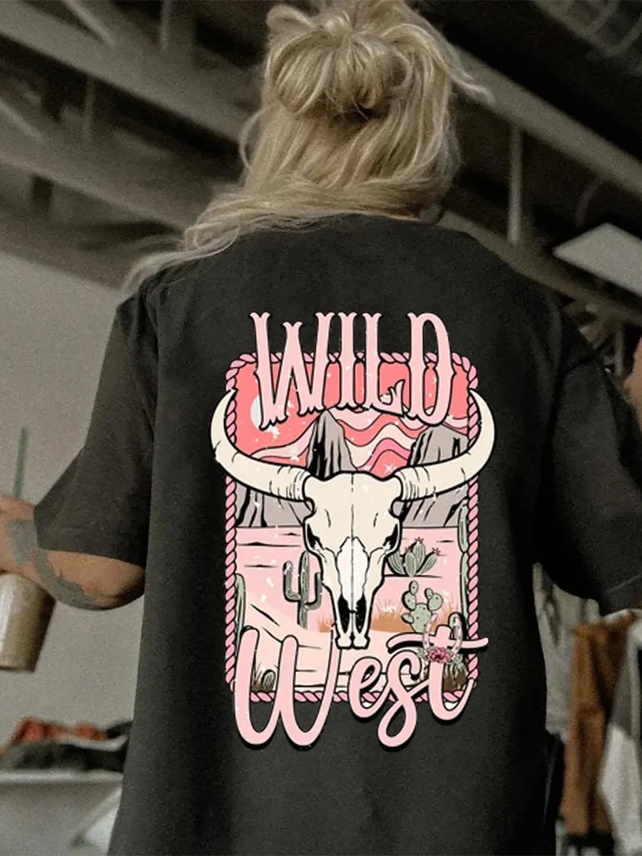 Wild West Cute Country Cowgirl T-shirt