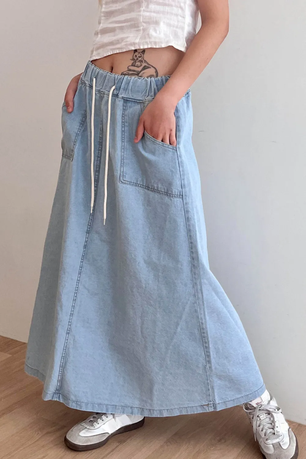 Layla Maxi Denim Skirt