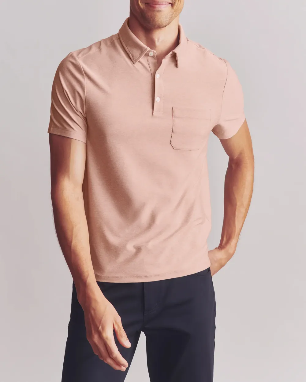 Men's Breathable Performance Polo Shirt