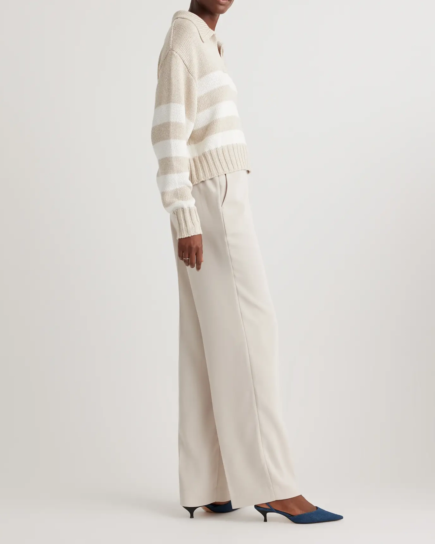 Stretch Crepe Classic Trouser Pants